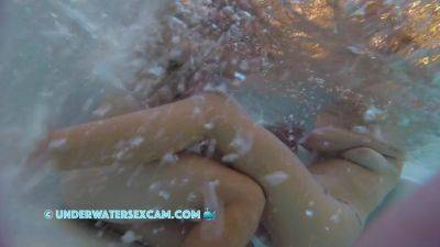This Beautiful Couple Relaxes In The Hot Tub Of A Public Nudist Resort - hclips.com
